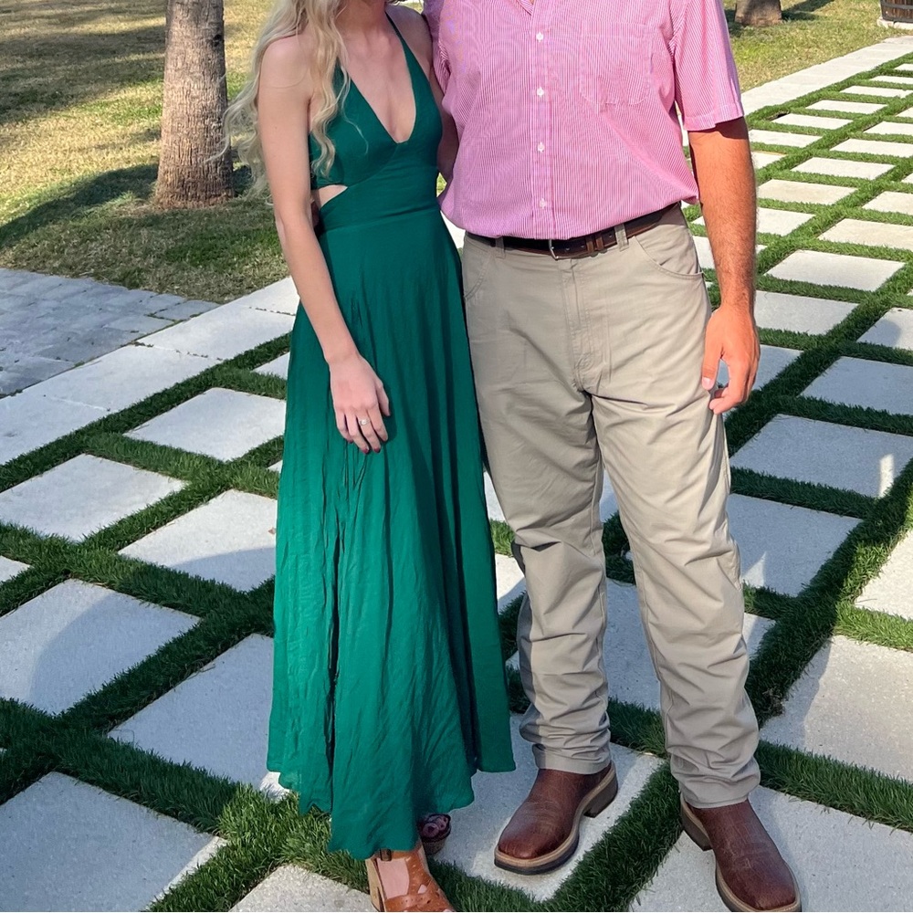 FREE PEOPLE LILLE DRESS XS GREEN